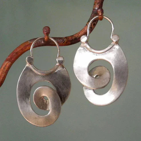 Antique Irregular Form Earrings