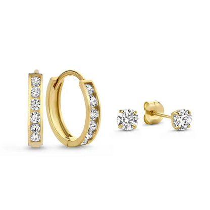 Dara Brillane Stone Earrings Set